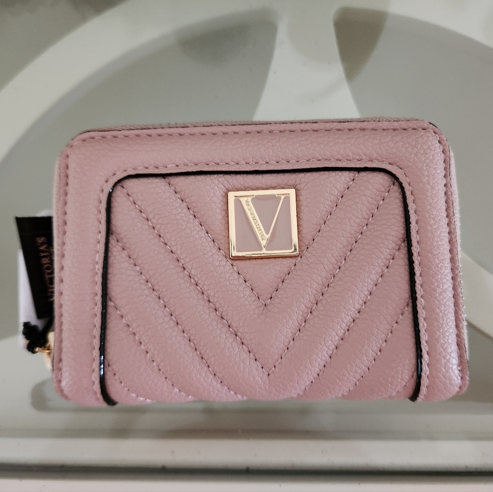 VICTORIA'S SECRET Small Wallet with Zip, Pink - Picture 2 of 6